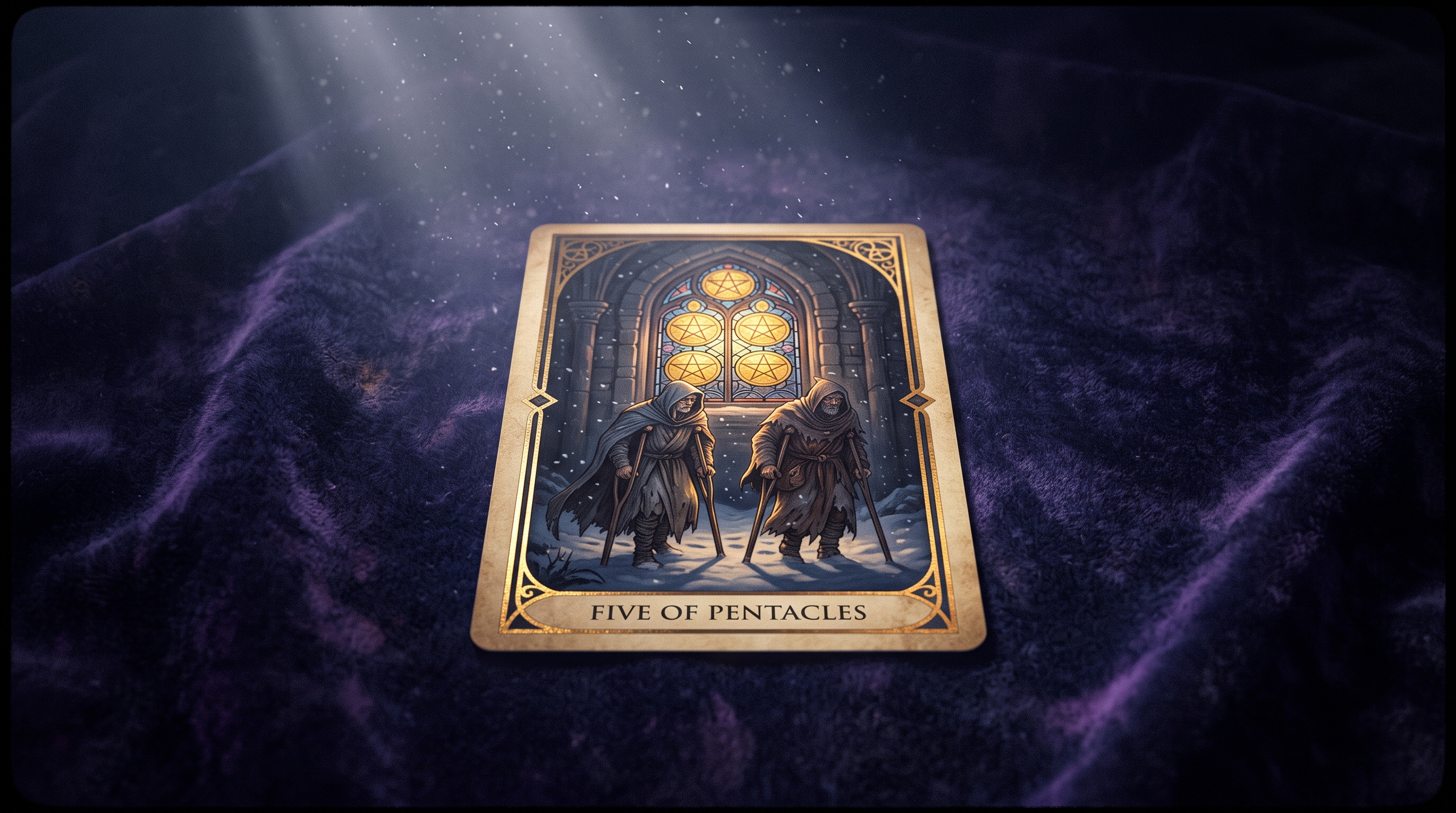 The Five of Pentacles in a Love Reading: Feeling Unworthy, Left Out, and Staying Too Long