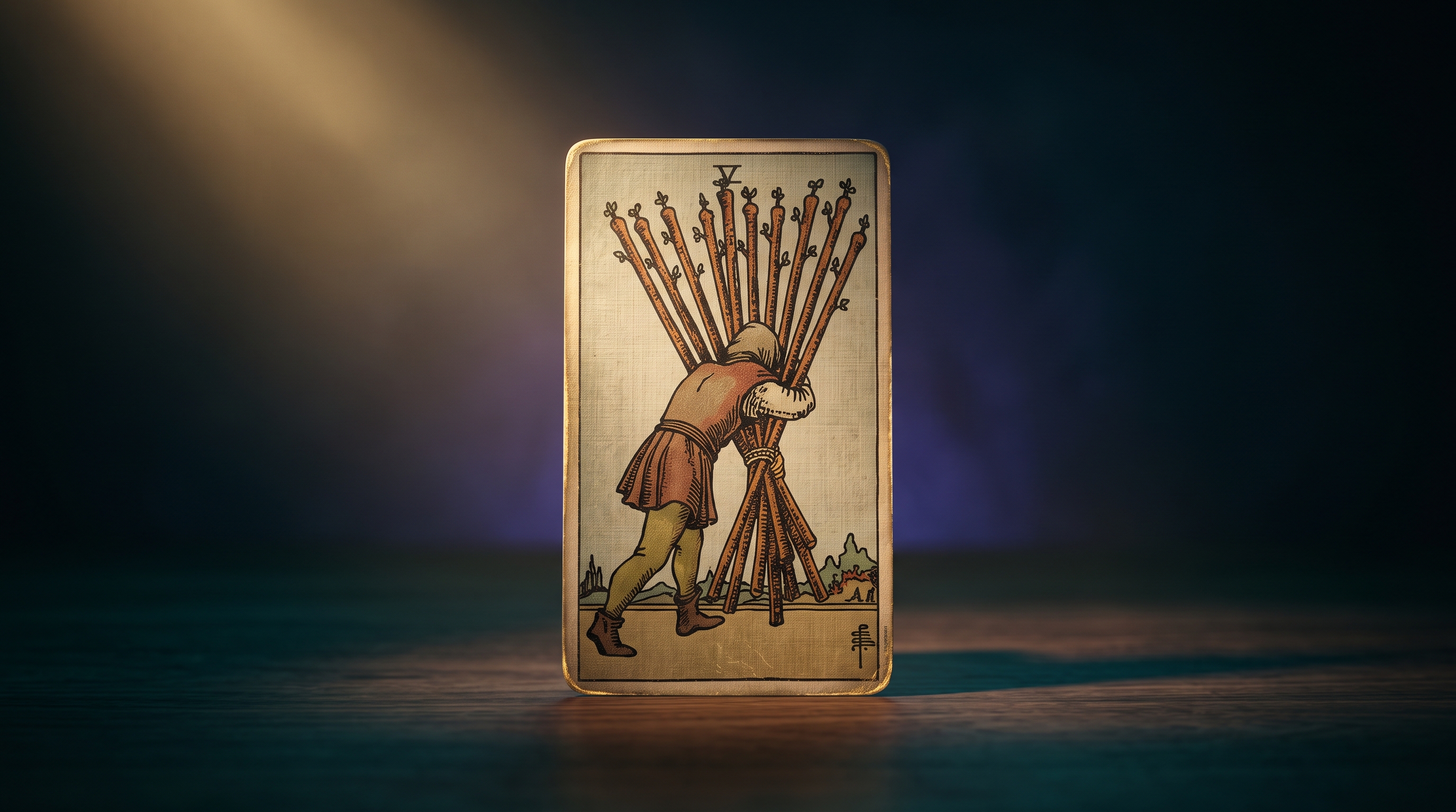 Ten of Wands in a Career Reading: Burnout, Carrying Everything Alone, and When to Put It Down